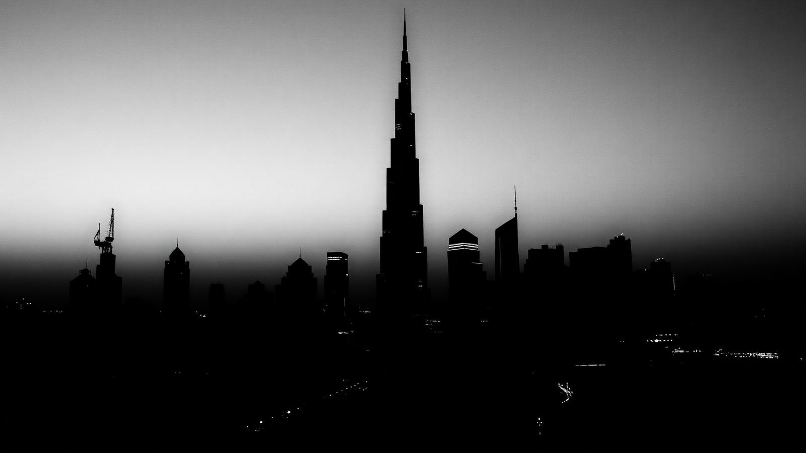 Dubai skyline at dusk